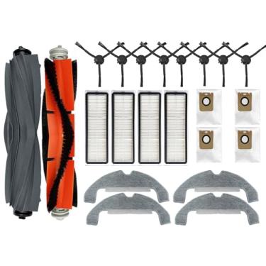 Imagem de HUAYUWA Kit de acessórios de aspirador de pó compatível com Dreame Z10/Z10pro/L10plus/D10plus/D10Splus, peças de reposição para aspirador de pó robô (1 escova de borracha, 1 escova principal, 8