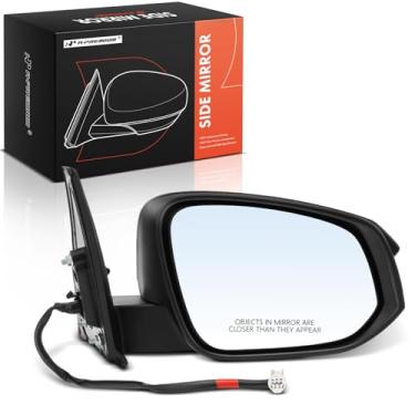 Imagem de A-Premium Espelho retrovisor traseiro externo preto dobrável manual do passageiro - compatível com Toyota 4Runner 2014-2023