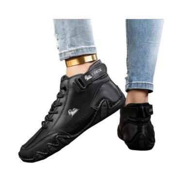 Imagem de Botas de Tornozelo Femininas - Planas, com Cadarço e à Prova d'Água, 4