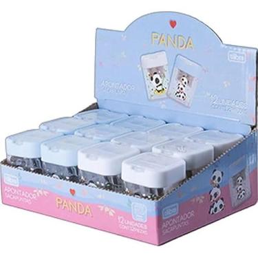 Imagem de Apontador Com Deposito Panda Com 2 Furos (S) Dp Com 12 106245