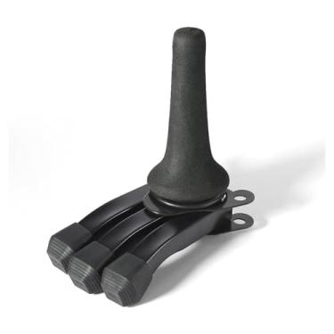 Imagem de Suporte de tripé dobrável para instrumentos de upgrade design portátil portátil portão estável portador leve para o clarinete saxofone trompete oboé músicos preto amarelo metal (Metal)