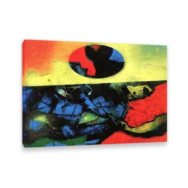 Imagem de Max Ernst Wall Art, Suddenly II, Reproduções de arte em tela pinturas famosas pôsteres Max Ernst Print Abstract Pictures Wall Decor 100x70cm (33x28in) emoldurado