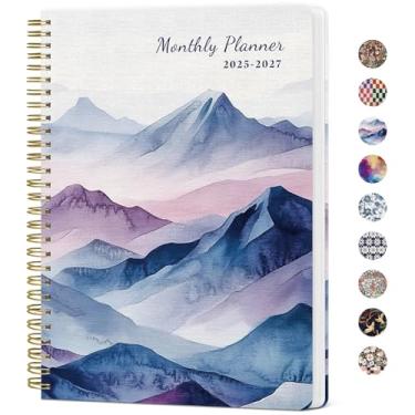 Imagem de Agenda mensal 2025-2027, calendário mensal de 2 anos 2025-2027, julho de 2025 a junho de 2027, 17,8 cm x 25,4 cm, agenda mensal de 65 a 27, perfeita para planejamento de casa e escritório escolar