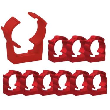 Imagem de Abraçadeira Para Conduite Pvc Sobrepor 1 Polegada Kit 20 Uni (VERMELHO)