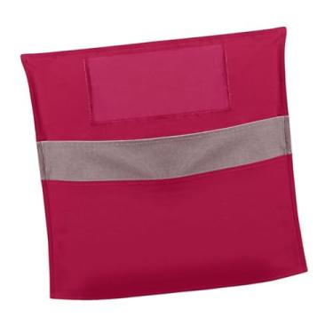 Imagem de WeiLaiKeQi Bolsos para cadeiras para sala de aula, organizador de materiais escolares com encosto de cadeira, bolsos para assentos domésticos, bolsa para cadeira, Rosa Vermelha
