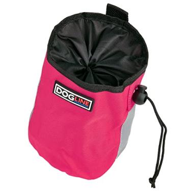 Imagem de Dogline Bolsa de petiscos para cães: bolsa de treinamento de filhotes, suporte para ração e lanches, dispensador de sacos de lixo com fecho de cordão ajustável, grande capacidade com bolso de malha,