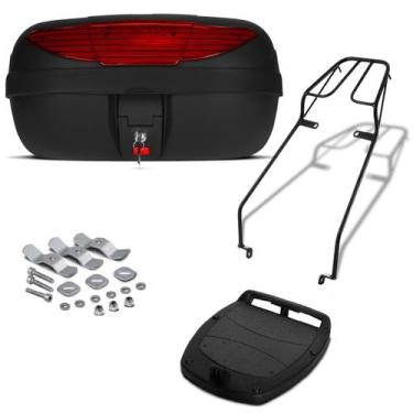 Imagem de Bau 45 Litros Pro Tork + Bagageiro Suzuki Yes Vermelho, VERMELHO, SUZU