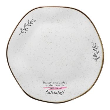 Imagem de Prato Raso Em Porcelana Ryo Caminhos 27cm Oxford - Exclusivo