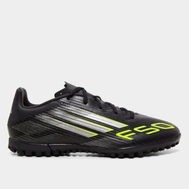 Imagem de Chuteira Society Adidas F50 Club Unissex, Preto, 42