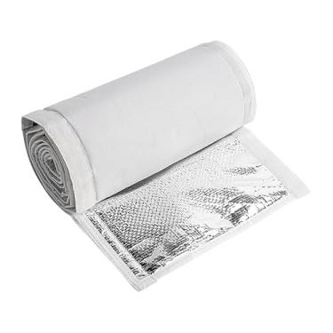 Imagem de IEUDNS Tampa de mangueira de ar condicionado, envoltório de tubo de saída de ar, portátil, fácil instalação, lavável, capa de ventilação de duto de mangueira, Cinza Claro