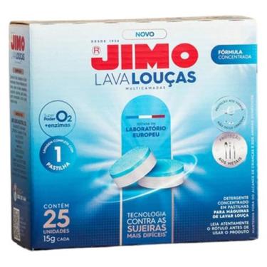 Imagem de Jimo Lava Louça Pastilha 25x15g Detergente 24 Horas 1un