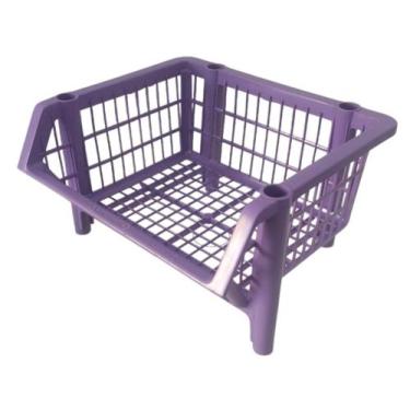 Imagem de Cesto Organizador Expositor Empilhável Pequeno - Lilás - Target Pro