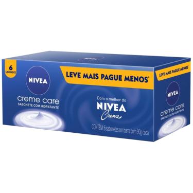 Imagem de NIVEA Sabonete em Barra Creme Care Promo 6 Unidades 90g