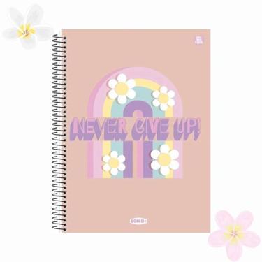 Imagem de Caderno universitário feminino espiral 80 folhas Bom D+ - Animativa