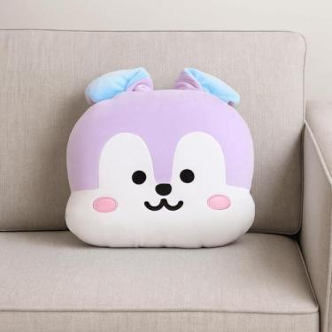 Imagem de Manta Almofada Infantil Personagens Pelúcia Kpop Coreano Bts BT21 Maci