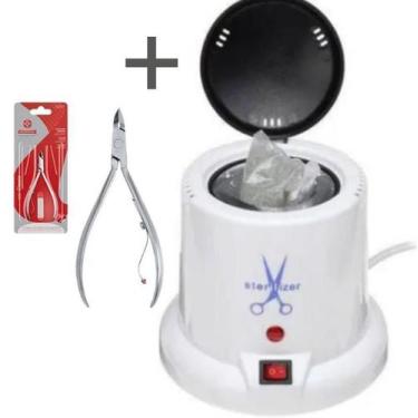 Imagem de Kit Esterilizador + Alicate 522 Para Manicure De Qualidade - A.R Varie