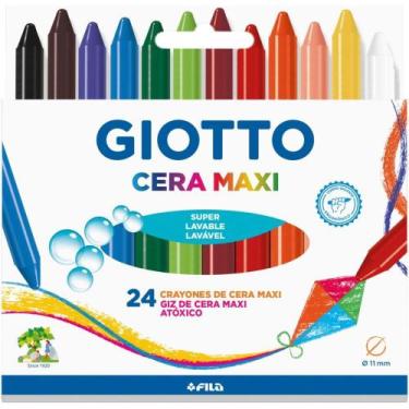 Imagem de Giz de Cera Gizão Giotto Maxi 24 Cores - Fila Canson