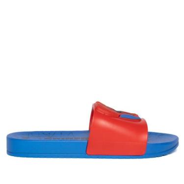 Imagem de Chinelo Slide Infantil Grendene Homem Aranha Azul/Vermelho, Azul, Verm