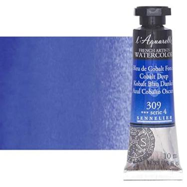 Imagem de Sennelier L'Aquarell Substituição de meia panela para aquarela francesa, Cobalt Deep, 10 ml Tube, 1