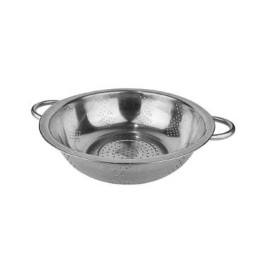 Imagem de Escorredor de Macarrão Legumes Massas Inox Bene Casa 23cm