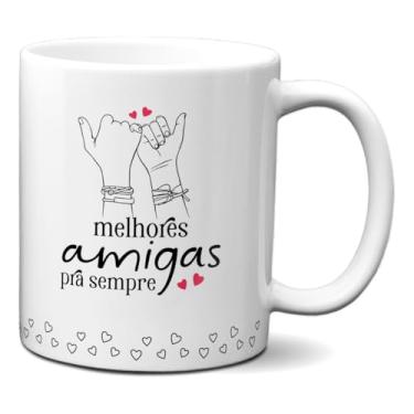 Imagem de Caneca Presente Melhores Amigas Para Sempre Laço De Amizade (Branca)