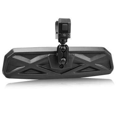 Imagem de Espelho retrovisor universal UTV para gaiola de rolo de 1,5 a 2,0 polegadas, compatível com Polaris RZR, Can am Maverick, Honda Pioneer Talon SXS, Kawasaki Mule KRX、Yamaha Wolverine YXZ、Kubota RTV、CF