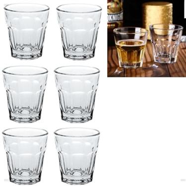 Imagem de Conjunto 6 Copinhos De Shot Cachaça Tequila Mini Copo Vidro