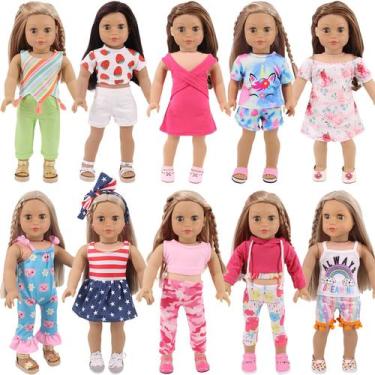 Imagem de Conjunto de roupas de boneca UNICORN ELEMENT para boneca americana de 