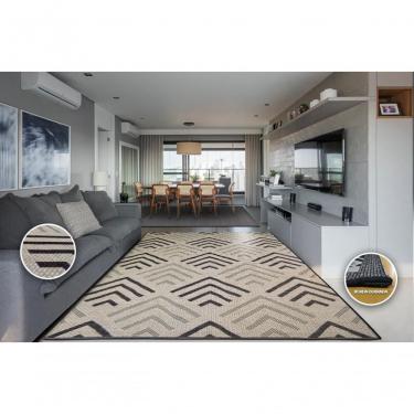 Imagem de Mega Tapete Quadrado Natural Look Flecha B 215x215 Cm