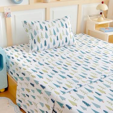 Imagem de Homilay Jogo de lençol solteiro infantil - 3 peças de lençol para meninos, meninas, adolescentes, crianças pequenas, bolsos profundos de fácil ajuste, respirável, sem rugas, aconchegante, macio com