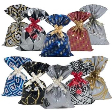 Imagem de 50 Sacos para Presente 25x36cm Embalagem Plástica para Lembrancinhas, Brindes e Festas