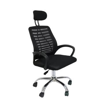 Imagem de Cadeira de Escritório Giratória Cádis Preto Encosto Tela Mesh Versi