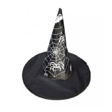 Imagem de Chapéu De Bruxo Mago Feiticeira Unissex Halloween Festas