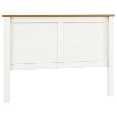 Imagem de Cabeceira de Madeira Maciça Para Cama Queen Mazzaro F06 Branco Freijó 
