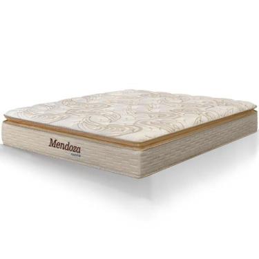 Imagem de Colchão King Size Mendoza Molas Ensacadas Pillow Top 193x203x34cm - Ex