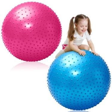 Imagem de Bola de massagem sensorial Karenhi 85 cm para crianças com bomba de ar