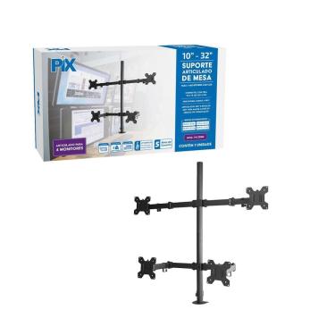 Imagem de Suporte Para Monitor Ajustavel 4 Monitores Morsa 10 A 32``