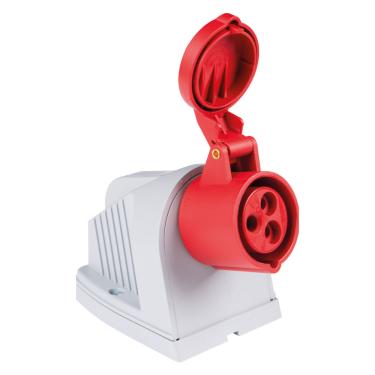 Imagem de Tomada de Sobrepor Industrial 2P+T 32 A 380-415 Vca 9 H Tramontina