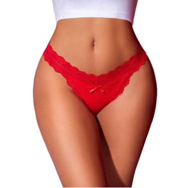 Imagem de Cuecas Avidlove Comfy, tanga vermelha com nervuras