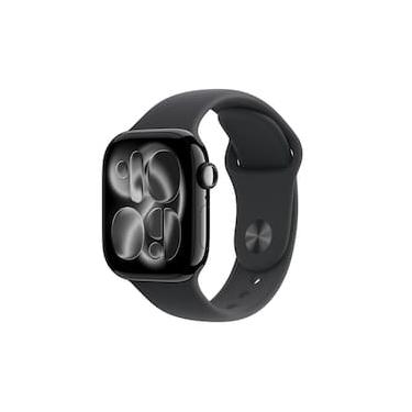 Imagem de Apple Watch Series 11 GPS 42mm Preto Brilhante Pulseira P/M Esportiva Preta