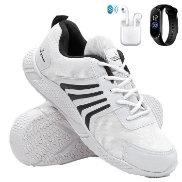 Imagem de Kit Tênis Esportivo Masculino Para Corrida e Caminhada Treino Super Leve e Macio + Fone + Relógio-Masculino