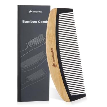 Imagem de pente de cabelo de bambu (dentes finos)