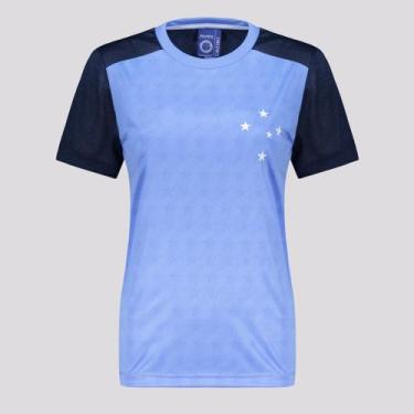 Imagem de Camisa Cruzeiro Rede Feminina Azul - Braziline, GG
