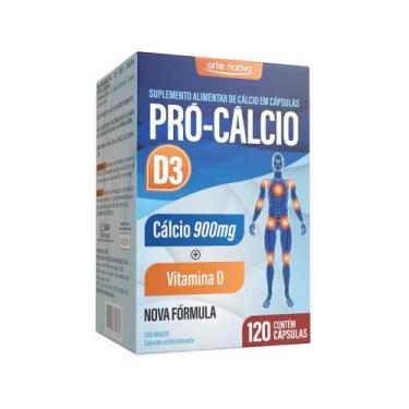 Imagem de Pró Cálcio 900mg E Vitamina D3 C/ 120 Cápsulas - Arte Nativa