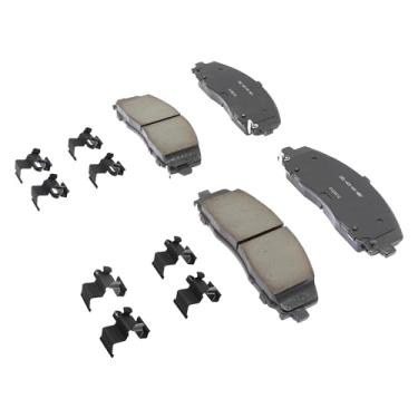 Imagem de ACDelco Professional 17D1589CHF1 Kit de pastilhas de freio a disco frontal de cerâmica com clipes