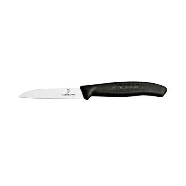 Imagem de Faca Inox Legumes Cabo Preto Swiss Classic 3" - Victorinox