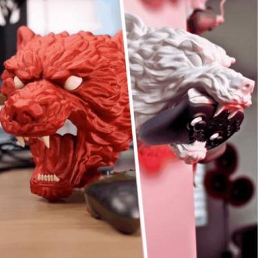 Imagem de Suporte de Controle Gamer Escultura de Urso Branco – Compatível com todos os consoles e PC – Suporte Decorativo de Mesa ou Parede Premium – Presente Geek para Gamers