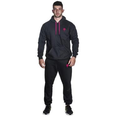 Imagem de Kit Conjunto De Moletom Calça E Blusa De Frio Neon Liso Ou Estampado -