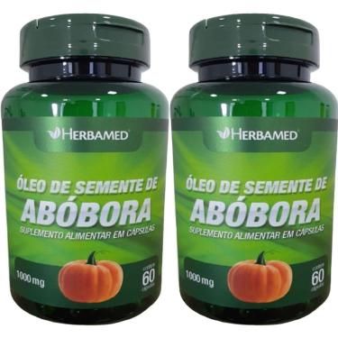 Imagem de Kit 2X Óleo de Semente de Abóbora - 60 Cápsulas - Herbamed-Masculino