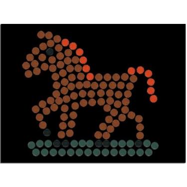 Imagem de Kit criativo, cavalo galopante de mosaico fácil